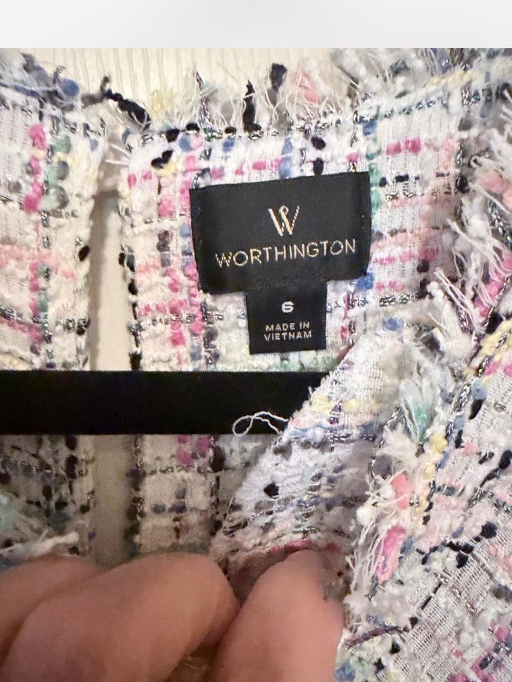 Worthington Tweed Jacket in Multi Pastel